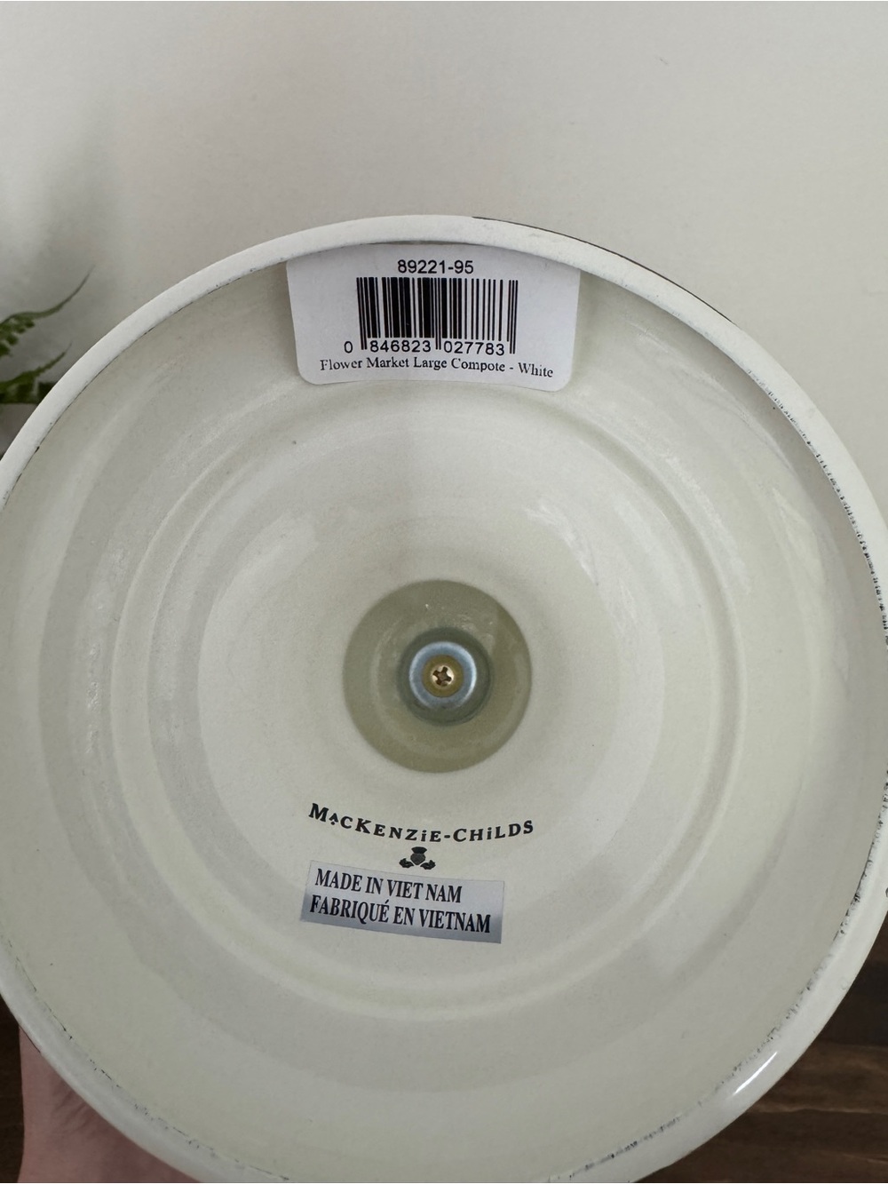 MacKenzie Childs Flower Market Large Compote Bowl - Picture 3 of 5